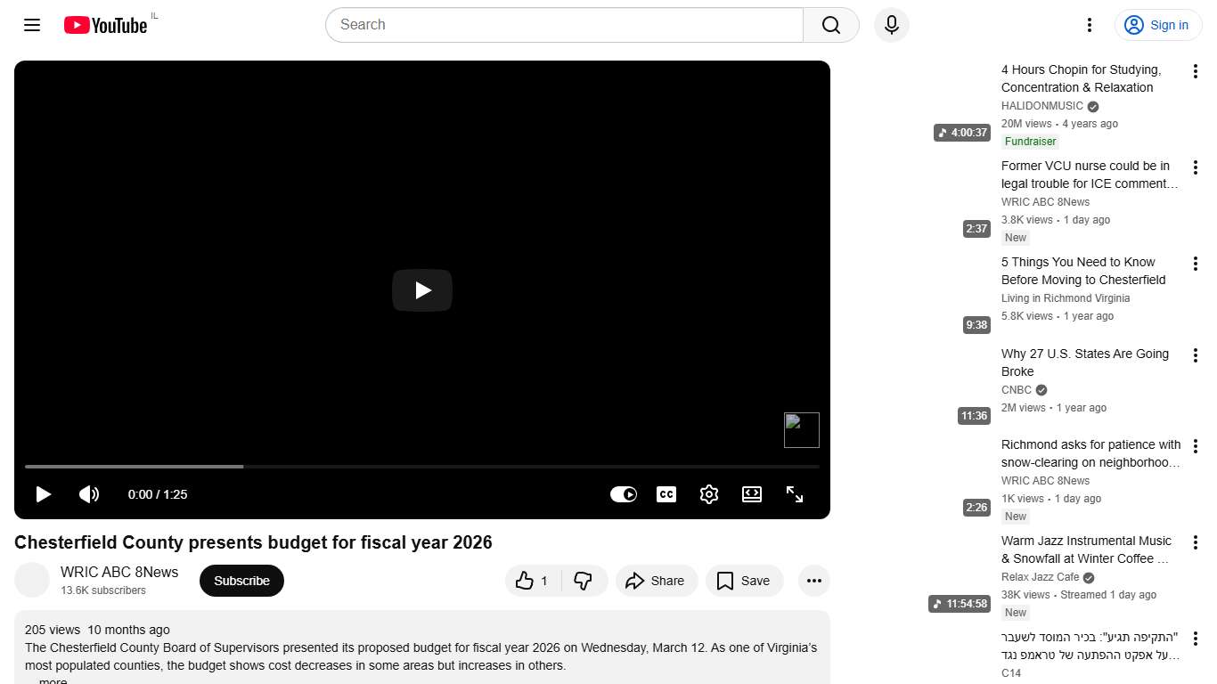 Chesterfield County presents budget for fiscal year 2026 - YouTube